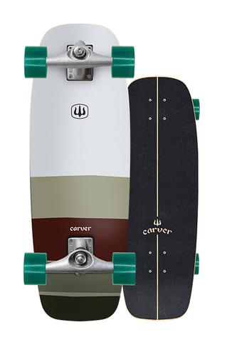 Carver Mini Simms 27.5" CX4 Raw Complete Skateboard Longboard Complete