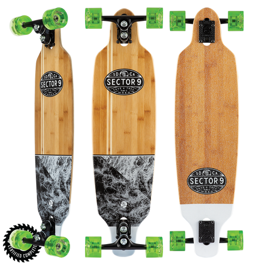 Sector 9 Monsoon Shoots Dropthru Bamboo Complete Longboard Skateboard Longboard Skateboard