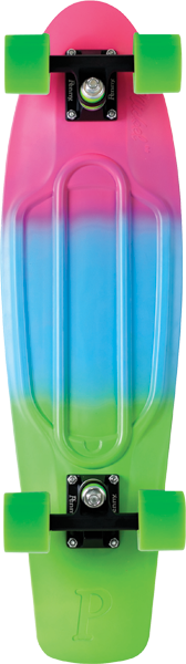 PENNY 27'' Fade Fluro Lime Blue Purple 1CPENHOSI14 Longboard Skateboard