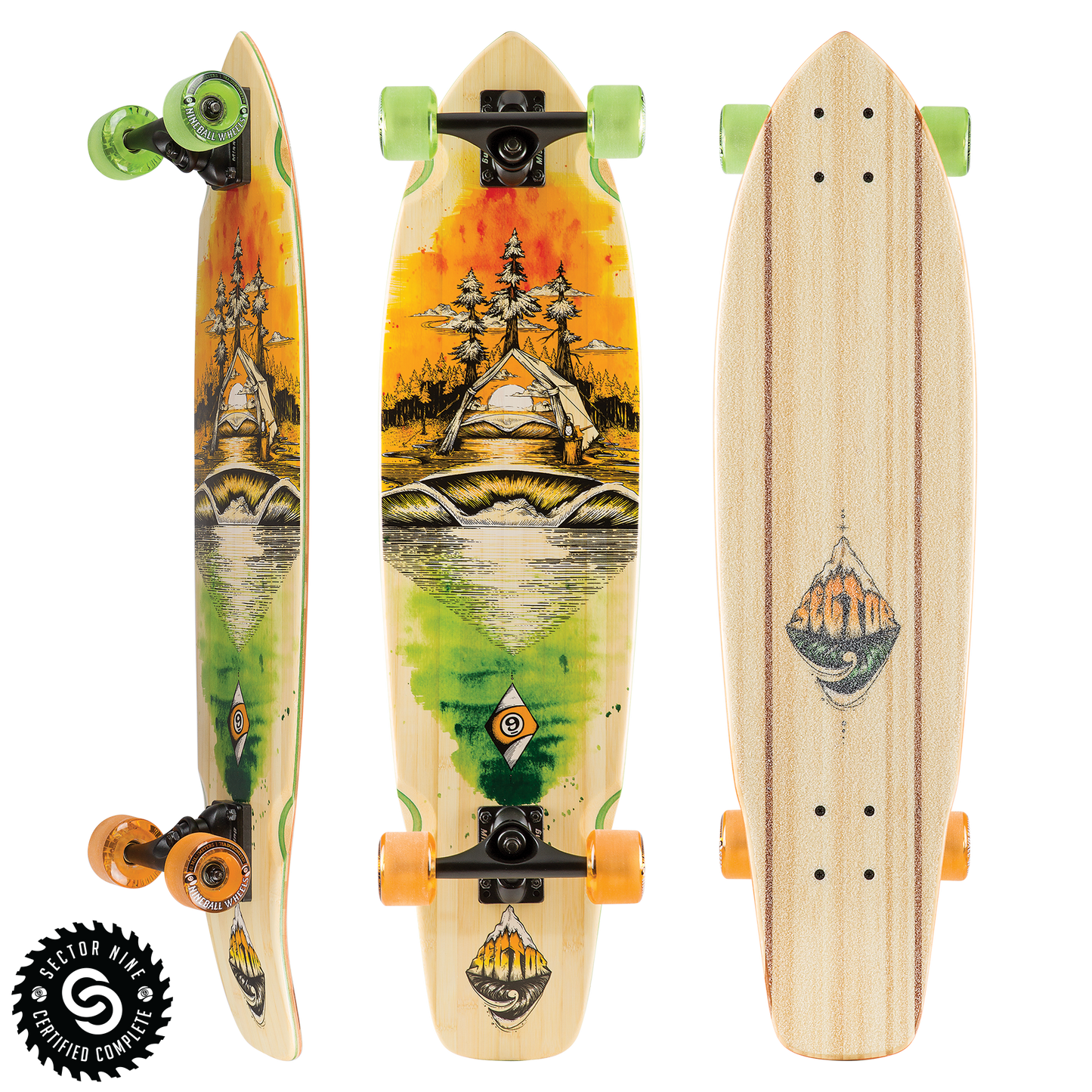 Sector 9 Odyssey Ft. Point Skateboard Longboard Complete