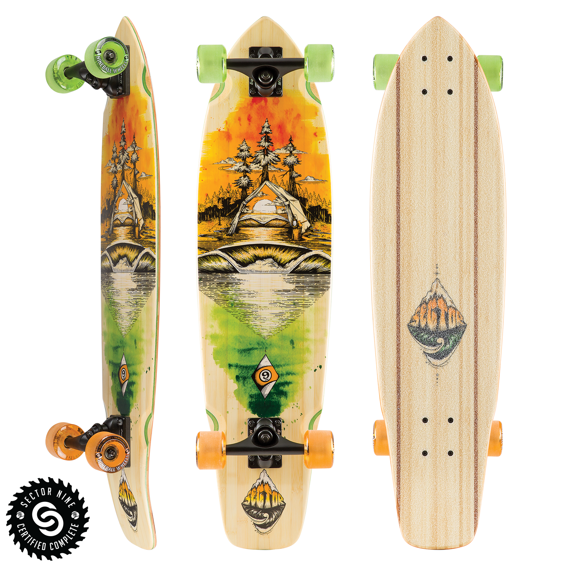Sector 9 Odyssey Ft. Point Skateboard Longboard Complete