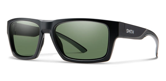 Smith Outlier 2 Matte Black ChromaPop Polarized Grey Green Lens Sunglasses Sunglasses