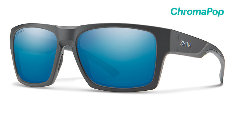 Smith Outlier XL 2 ChromaPop Polarized Sunglasses - Matte Charcoal Blue Mirror Lense Sunglasses