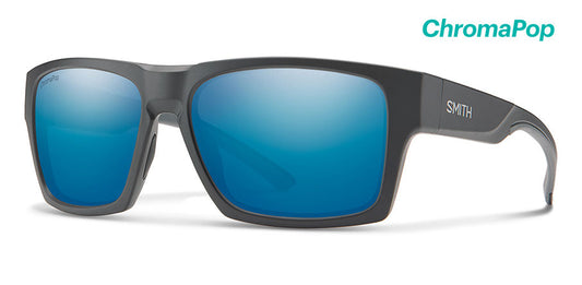 Smith Outlier XL 2 ChromaPop Polarized Sunglasses - Matte Charcoal Blue Mirror Lense Sunglasses
