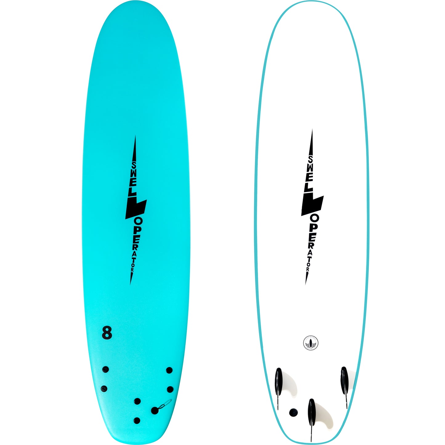 Surfboard Trading Company Swell Operator Soft Surfboards Softboard 8' Aqua