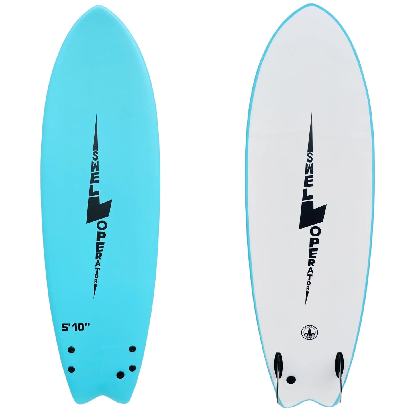 Surfboard Trading Company Swell Operator Soft Surfboards Softboard 5'10 Fish Aqua