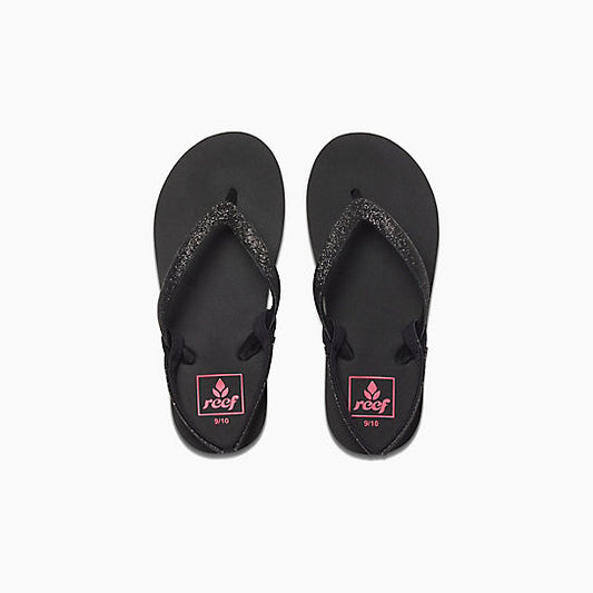 Reef Little Stargazer Girls Sandals Black Black youth footwear