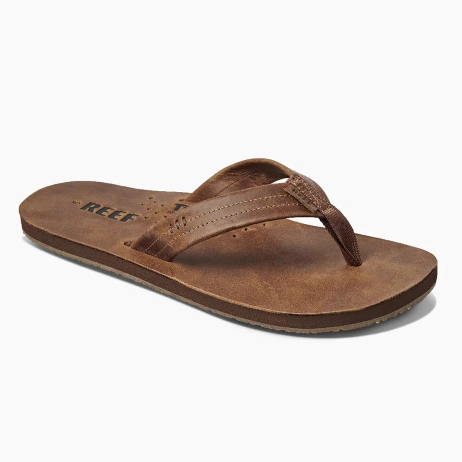 Reef Draftsmen Leather Mens Sandal - Bronze Brown Mens Footwear