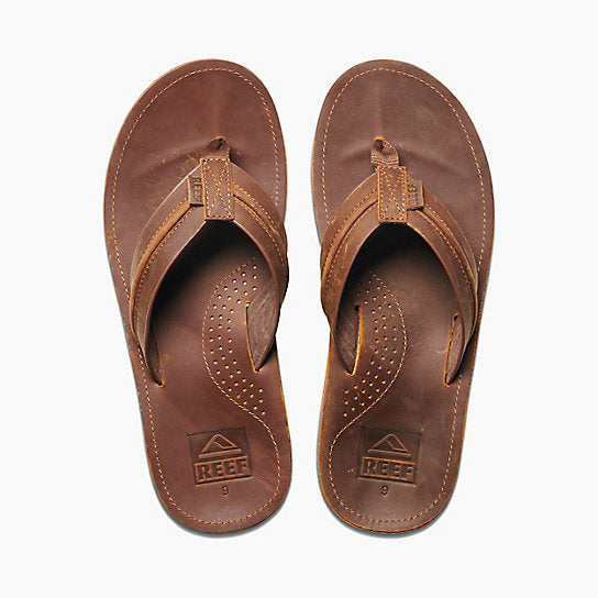 Reef Voyage Lux Waterproof Leather Sandals - brown brown Mens Footwear