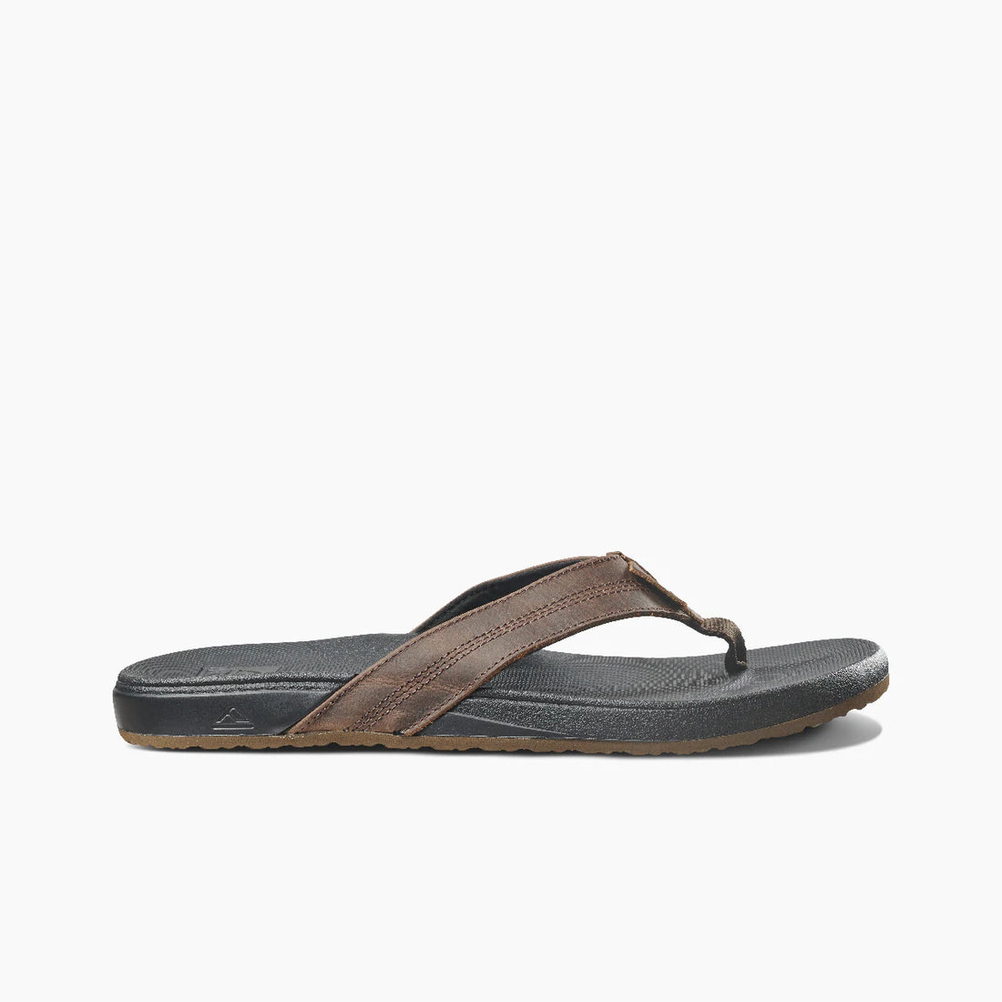 Reef Cushion Bounce Phantom LE Mens Sandals Leather Strap - Black Brown Mens Footwear