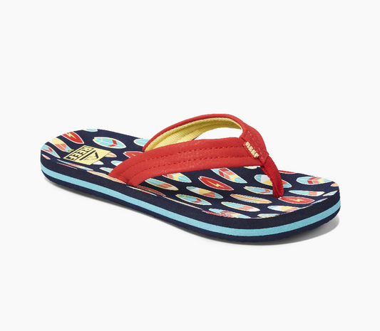 Reef Kids Ahi Sandals - Red Surfer kids footwear