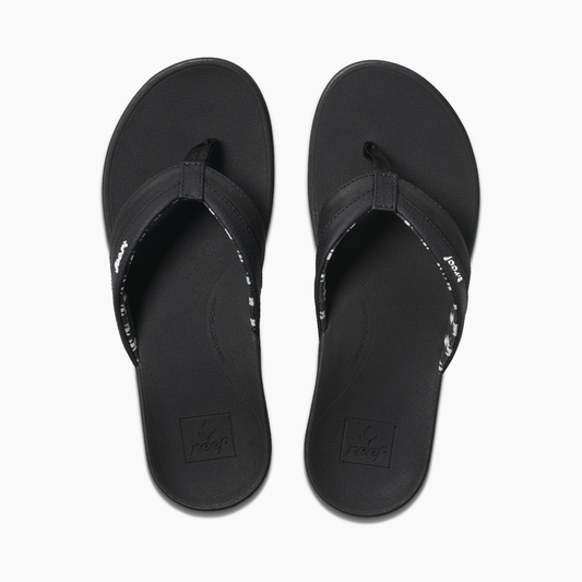 Reef Ortho-Bounce Coast Womens Sandals - Black Womens Footwear