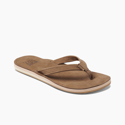 Reef Voyage Lite Leather Womens Sandals - Chocolate Womens Footwear
