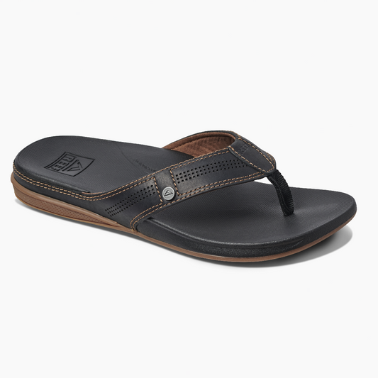 Reef Mens Cushion Bounce Lux Sandal - Black Brown Mens Footwear