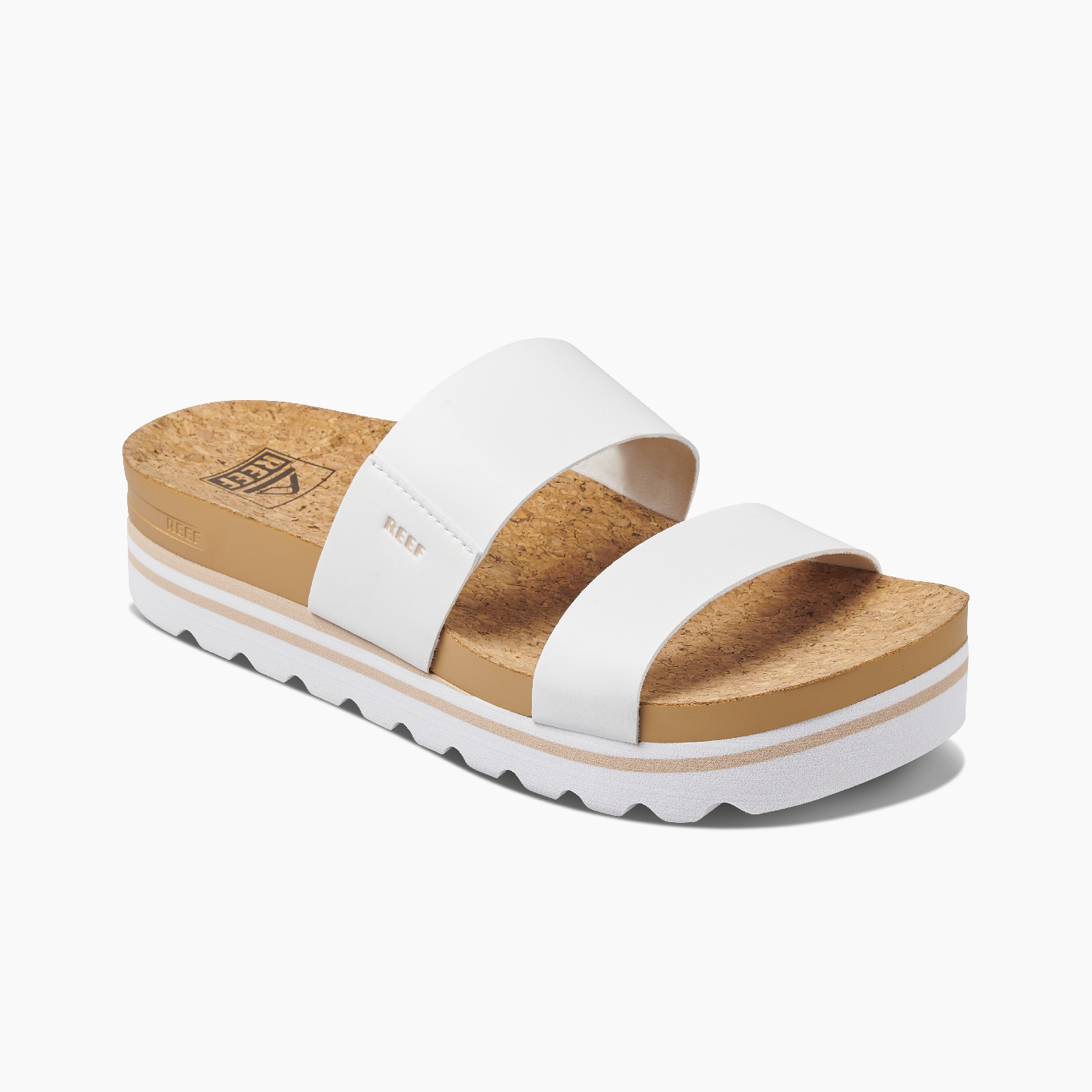 Reef Cushion Vista Hi Sandals - Cloud White Womens Footwear