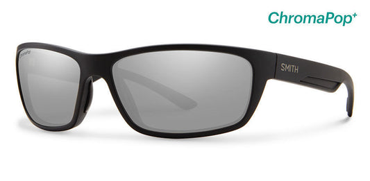 Smith Ridgewell Matte Black ChromaPop Polarized Blue Mirror Lens Sunglasses