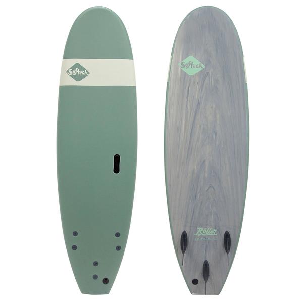 Softech Roller Soft Surfboard 7'6 71L Green Softboard
