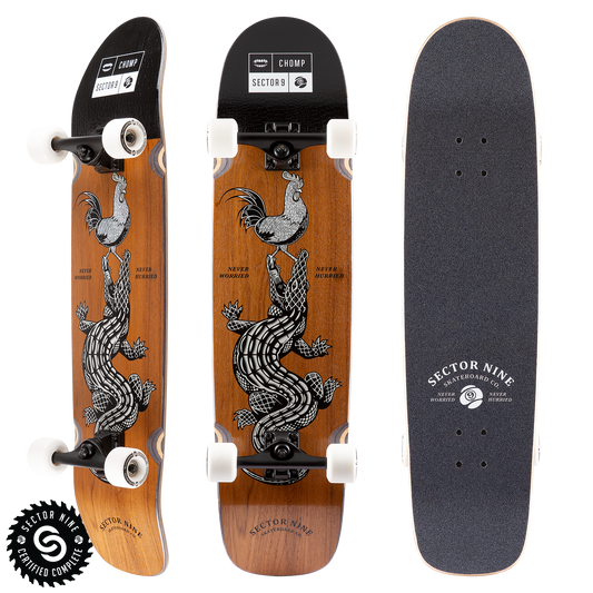 Sector 9 Rooster Sweeper Complete Skateboard 36" x 9" Skateboard
