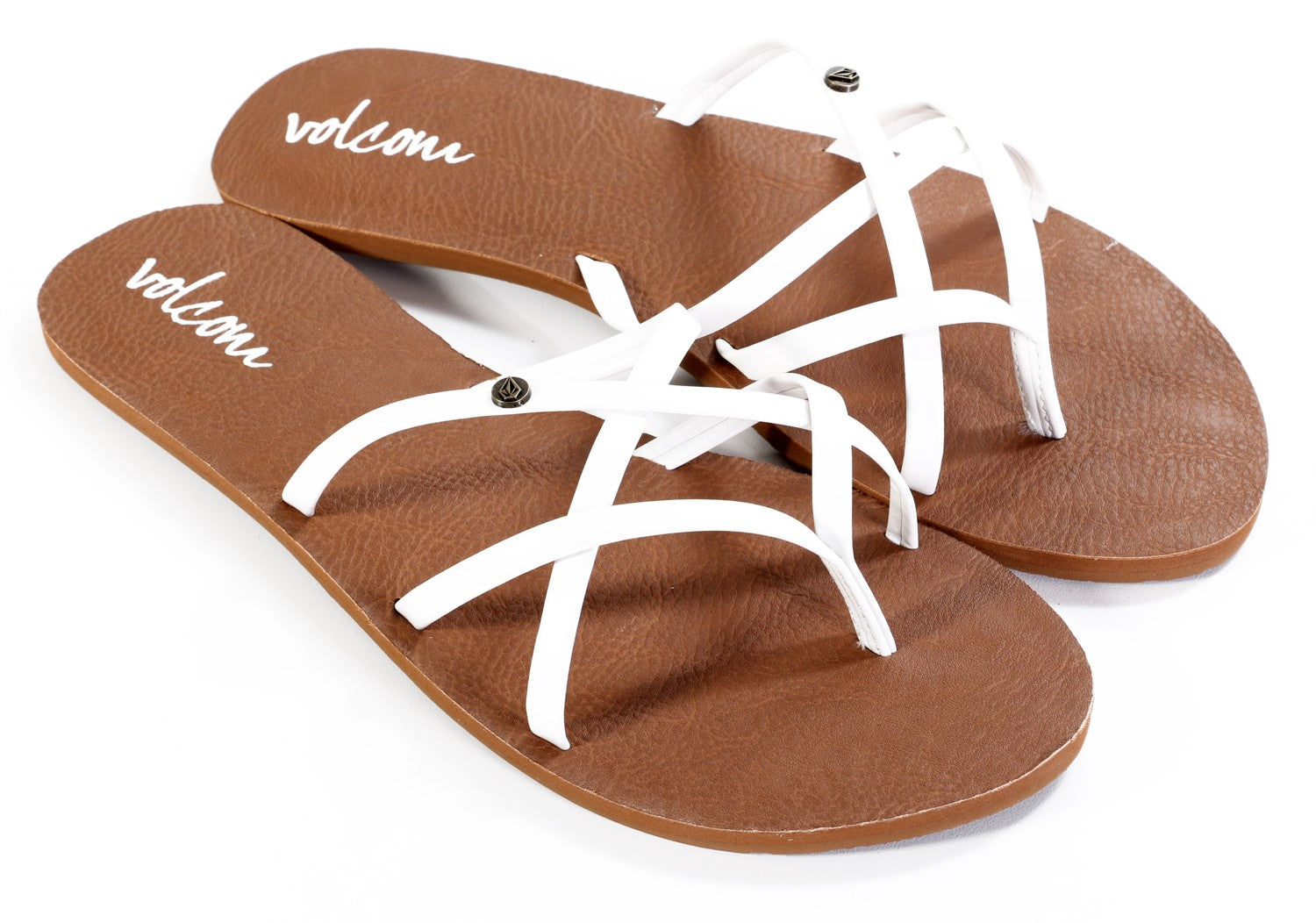 Volcom Women's New School Sandals - Black and Coral Womens Footwear
