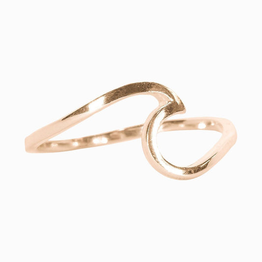 Pura Vida Wave Ring - Rose Gold Jewelry