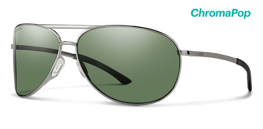 Smith Serpico 2 Chromapop Gunmetal Polarized Grey Green Sunglasses Sunglasses
