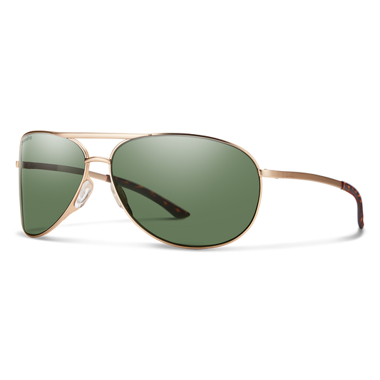 Smith Serpico 2 Chromapop Matte Gold Polarized Grey Green Lens Sunglasses Sunglasses
