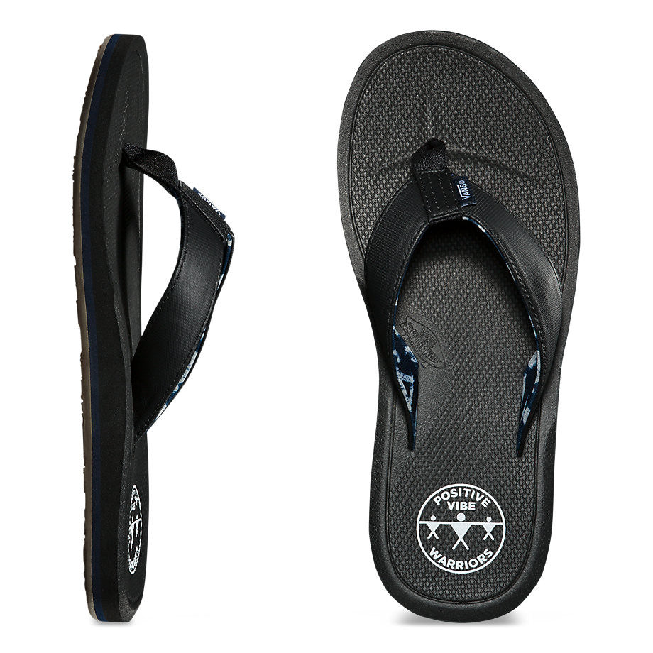 Vans Nexpa Synthetics Sandals - Black/ Blue Dress Mens Footwear