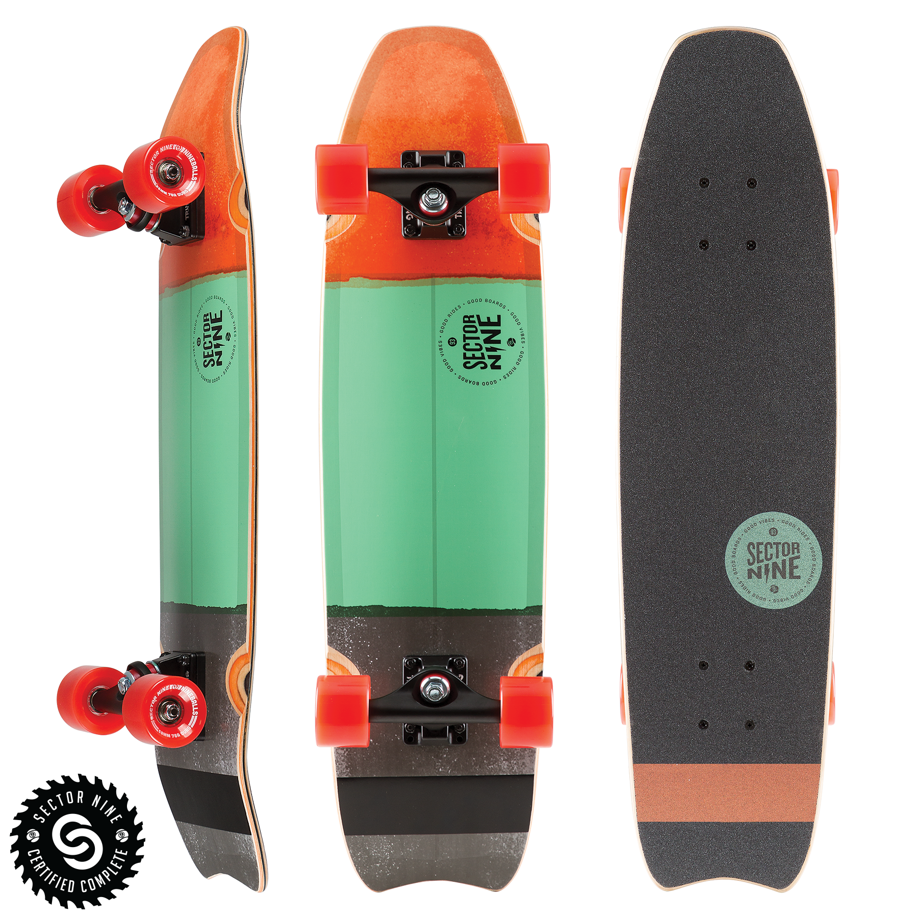 Sector 9 Shark Bite Complete Cruiser - Green Complete Skateboards