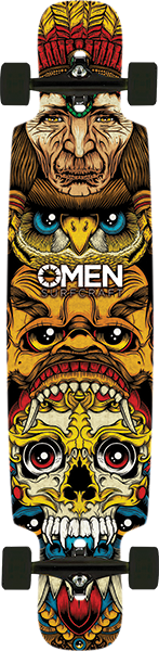 Omen Shaman Skateboard Length - 41.5" Longboard Complete
