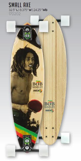 Sector 9 Bob Marley Edition Small Axe 17 Complete 32.5" X 8.375" Longboard Skateboard