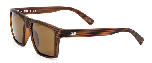 Otis Solid State Woodland Matte Brown Polar Glass Sunglasses