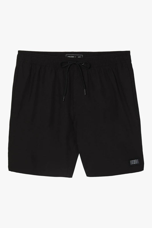 O'Neill Solid Volley Shorts 17" - Black Mens Boardshorts