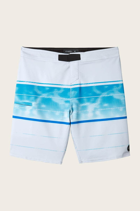 O'Neill Hyperfreak Hydro Wander Boardshorts 20" Fog Mens Boardshorts