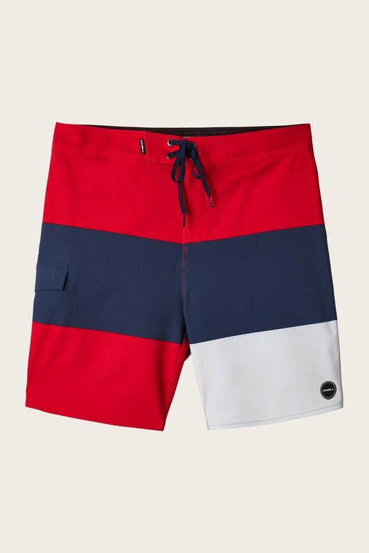 Oneill Hyperfreak Blockade Boardshorts - Red Mens Boardshorts