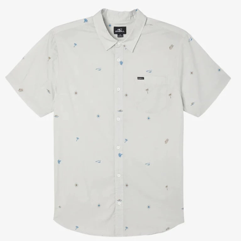 Oneill Tame Button Down Shirt - Fog Mens Shirt