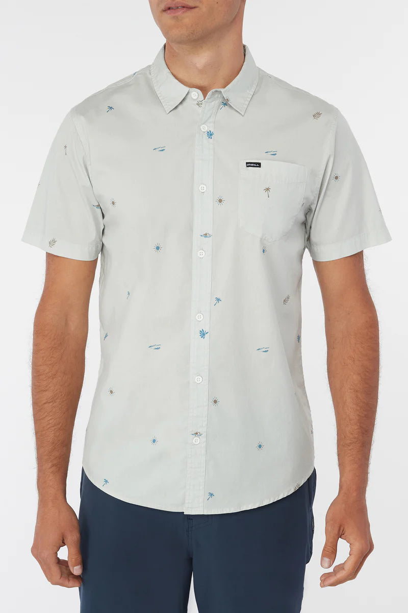 Oneill Tame Button Down Shirt - Fog Mens Shirt