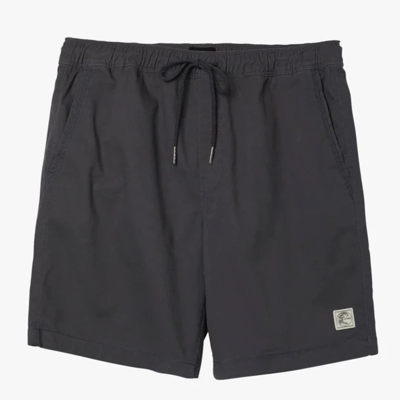 Oneill Porter Men's Elastic 18" Cotton Twill Shorts - Graphite Mens Shorts