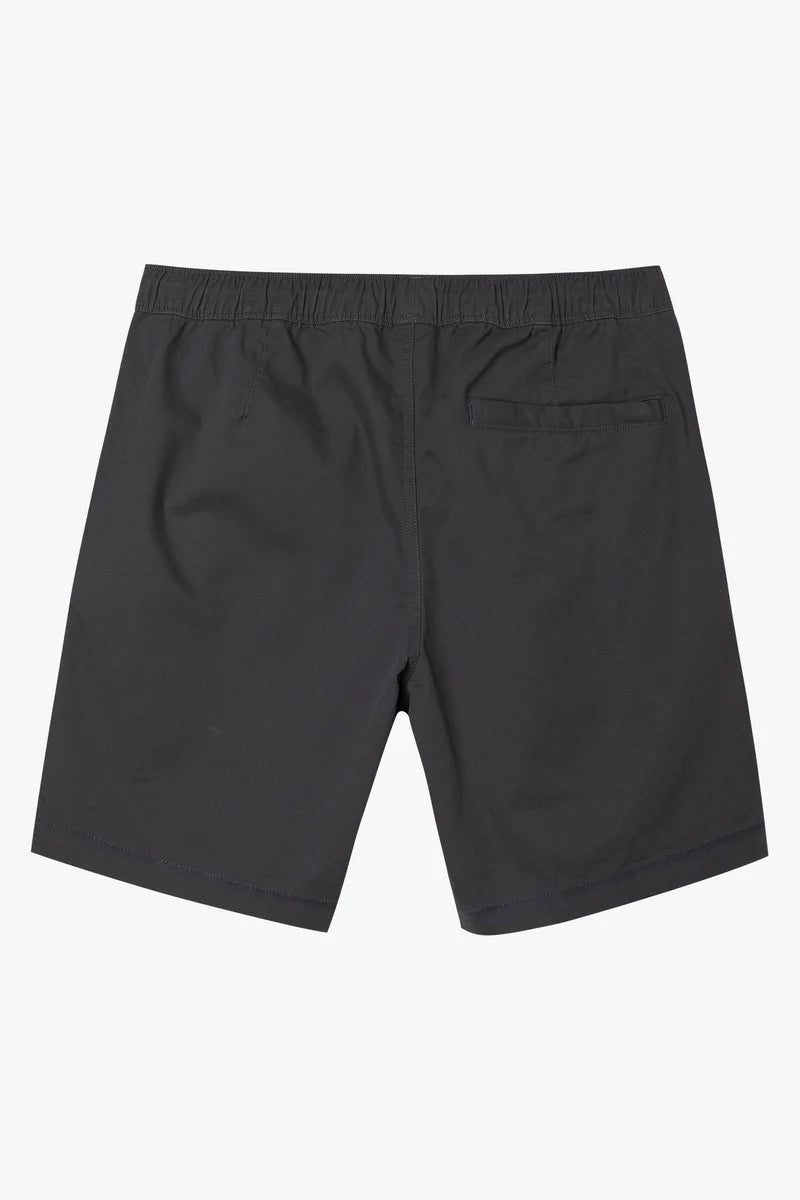 Oneill Porter Men's Elastic 18" Cotton Twill Shorts - Graphite Mens Shorts