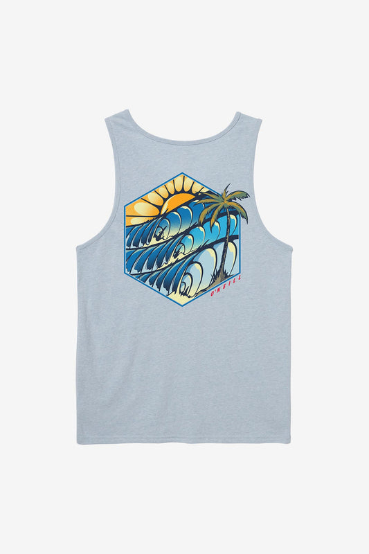 Oneill Set Tank Men's Tank - Light Indigo Mens Tank