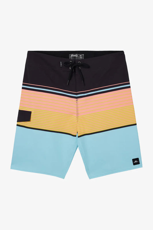 O'Neill Boys Lennox Stripe 18" Boardshorts - Turquoise Boys Boardshorts