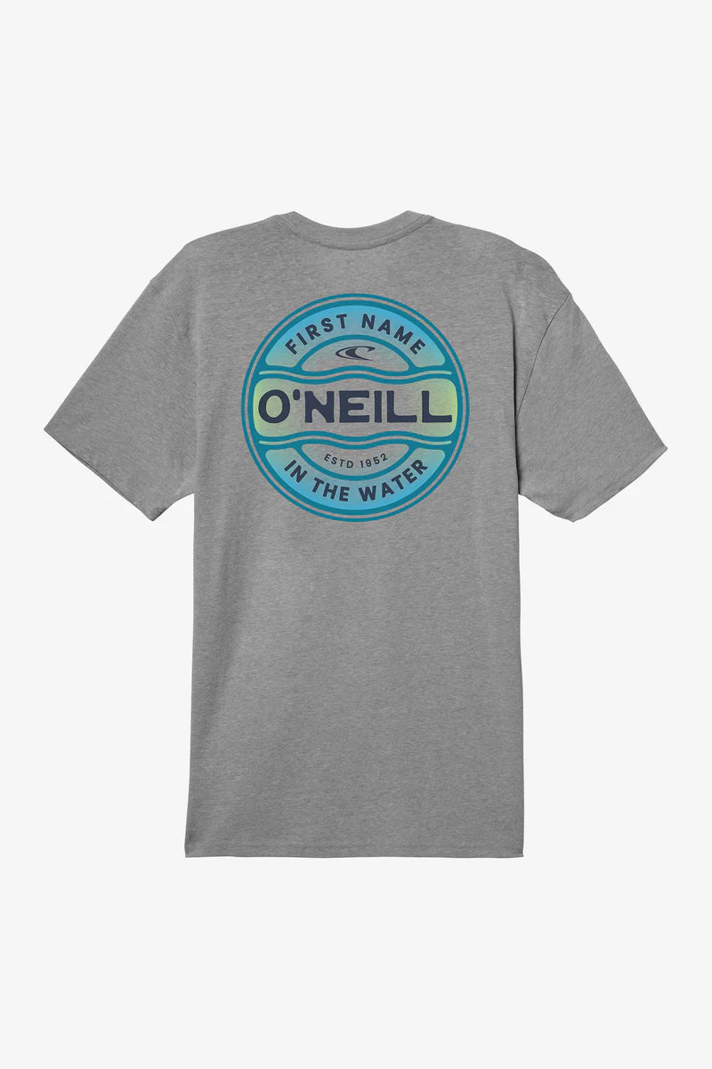 O'Neill Ripple Tee Shirt - Heather Grey Mens T Shirt