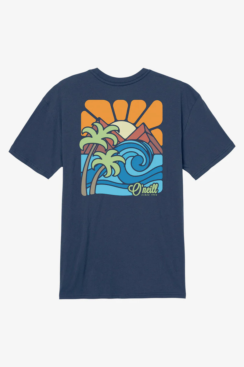 O'Neill Promised Land Tee Shirt - New Navy Mens T Shirt