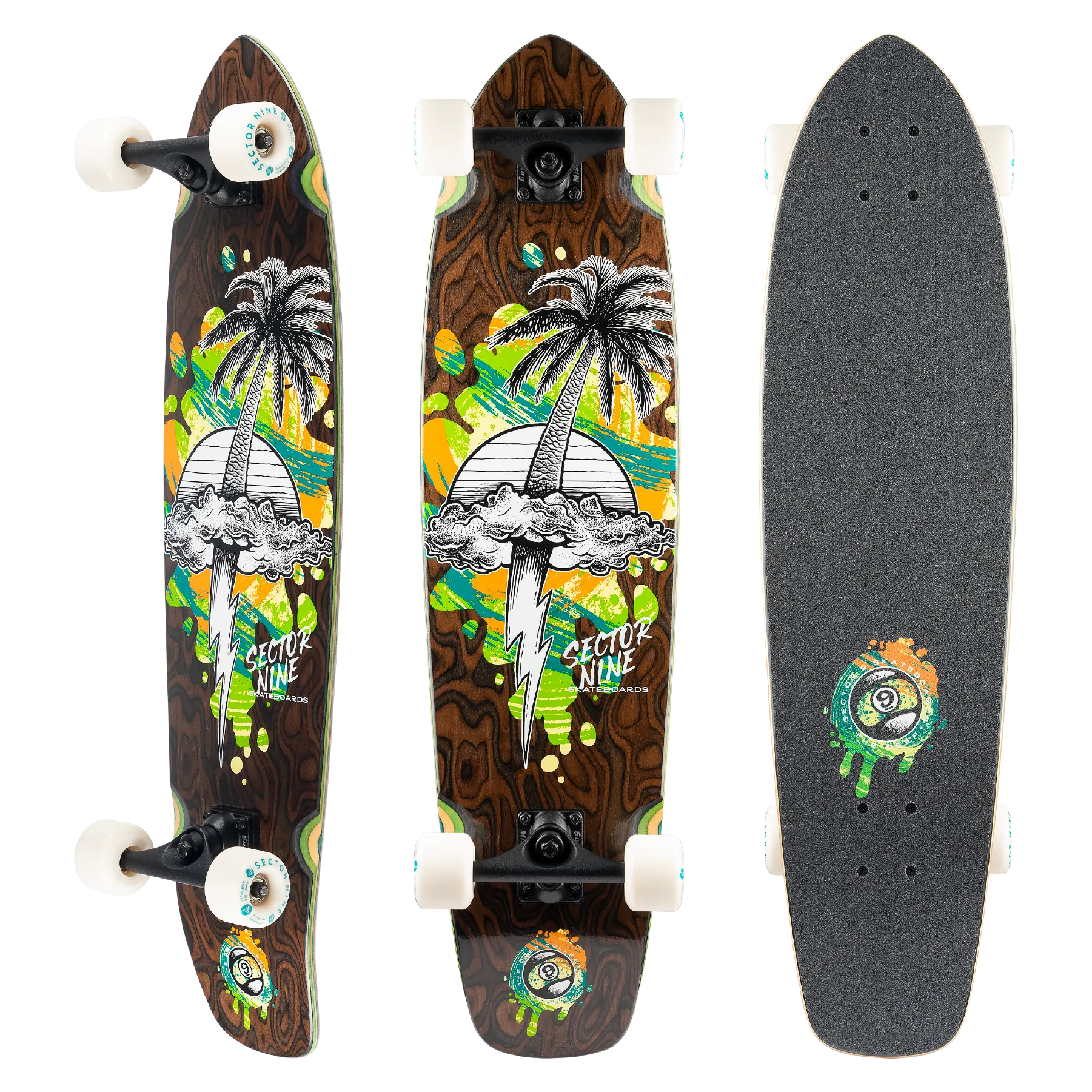 Sector 9 Strand Squall 34" x 8.7" Complete Longboard Skateboard Longboard Complete