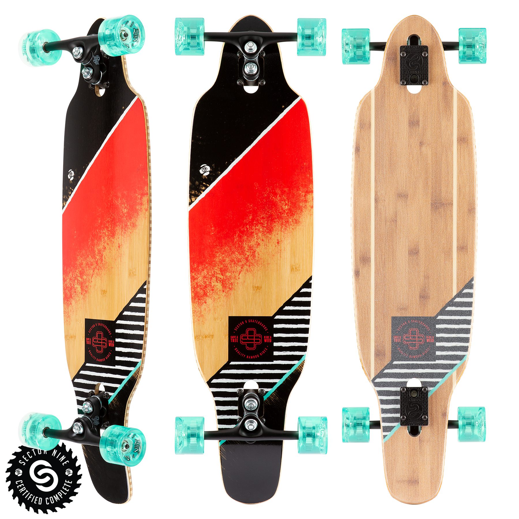 Sector 9 Streak Striker Complete Skateboard 36.5" x 9.5" Skateboard
