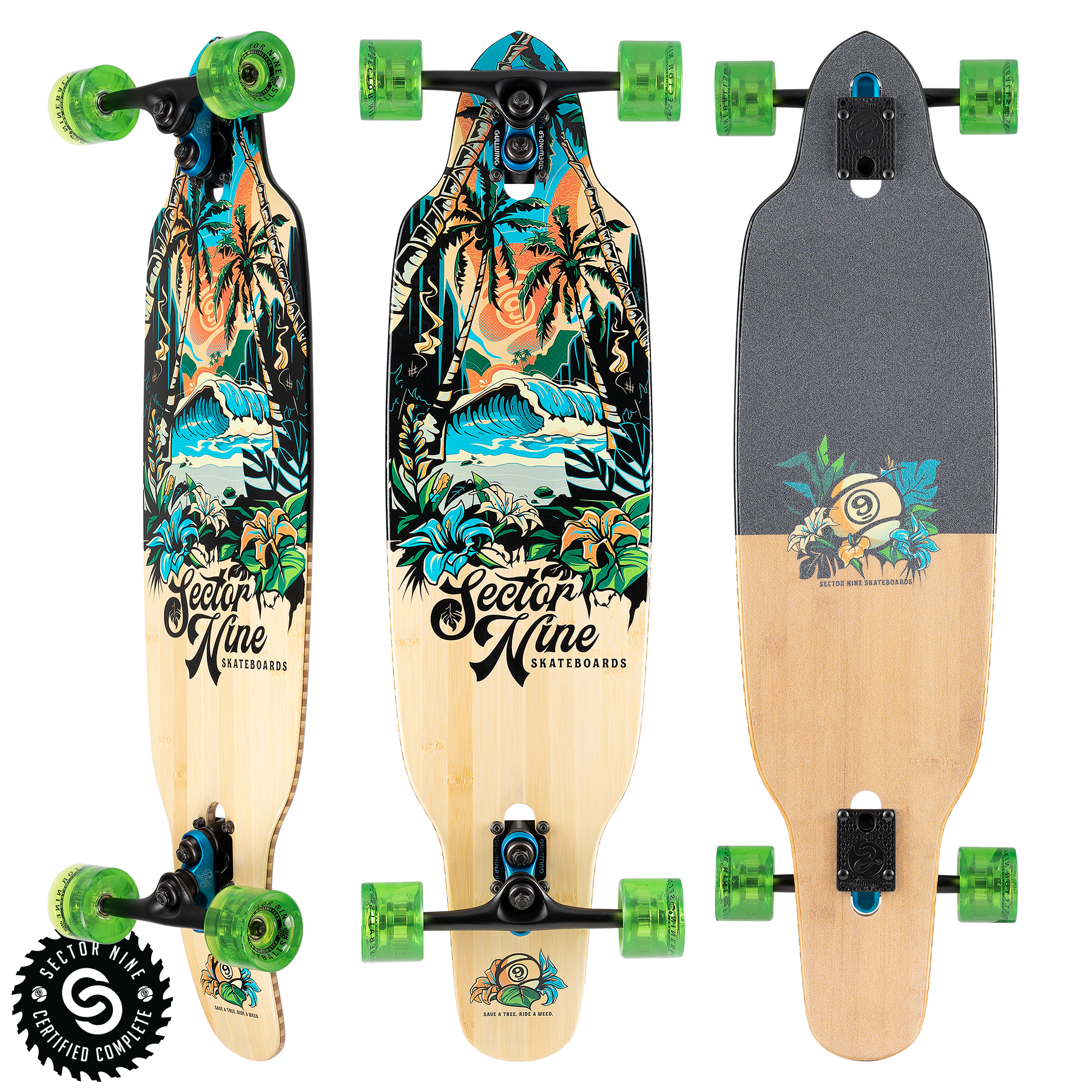 Sector 9 Streak Aina Striker Complete Skateboard 36.5" x 9.5" Skateboard
