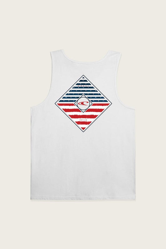 Oneill Overtime Tank - White Mens Tank