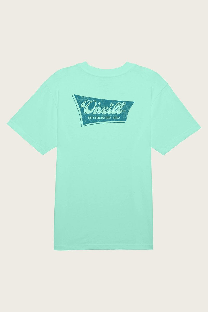 Oneill Shop Sign Men's Tee - Mint Mens T Shirt
