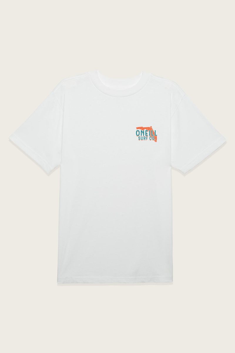 Oneill Welcome Florida Tee - White Mens T Shirt