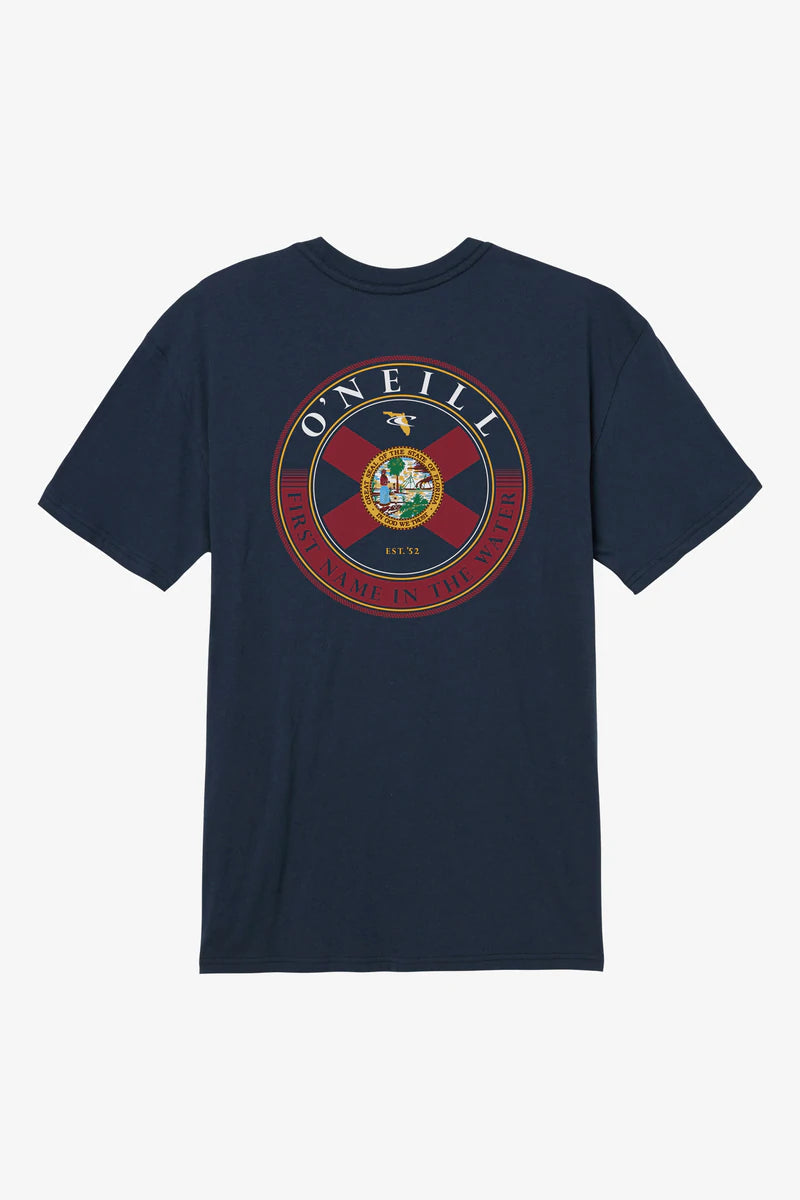 Oneill Florida Marquee 2 Tee - Navy Mens T Shirt