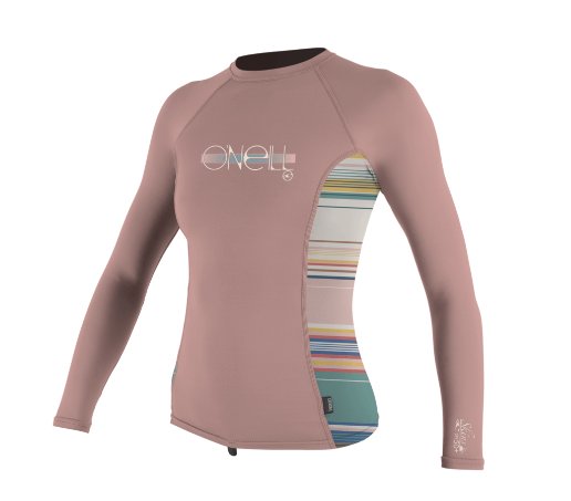 Oneill Girls Premium Rashguard L/S 4176 Prints Peony youth rashguard